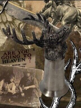 VTG 90s Jägermeister Pewter Deer Head Shot Glass